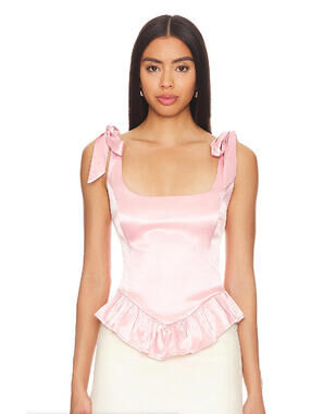 More to Come Cecilia Corset Top in Blush XS NWT  $72msrp